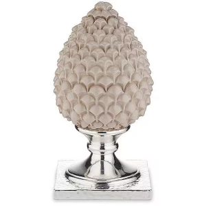 Pigna in resina Tortora con Base in Argento Valenti R17312-1TO