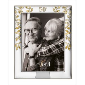 Cornice Albero della Vita 50 Anni di Matrimonio in Argento Laminato Eventi EV9090/18C