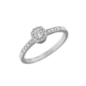 Anello Donna Solitario con Diamanti Davite e Delucchi AA 032315
