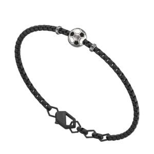 Bracciale in Acciaio e Diamanti Palla Da Calcio Bikkembergs SPFB02BW