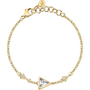 Bracciale in Acciaio Dorato con Cristalli Bianchi Donna Morellato SAWY03