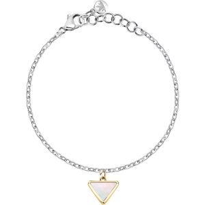 Bracciale in Acciaio con Triangolo Dorato Donna Morellato SAWY12