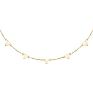 Collana con Triangoli in Acciaio Dorato Donna Morellato SAWY09