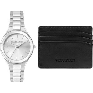Orologio in Acciaio e Portacarte Donna Trussardi R2453157507
