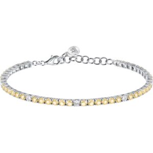 Bracciale Tennis in Argento con Cristalli Gialli e Bianchi Morellato SAIW223