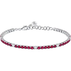 Bracciale Tennis in Argento con Cristalli Rossi e Bianchi Morellato SAIW230