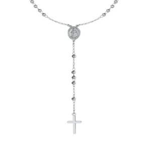 Collana Rosario con Pendente in Acciaio Donna Luca Barra CK2150
