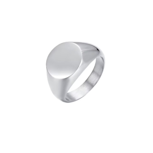 Anello a Timbro in Acciaio Donna Luca Barra ANK352