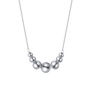 Collana in Acciaio con sfere in acciaio Donna Luca Barra CK2078
