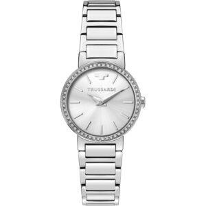 Orologio in Acciaio con Cristalli Bianchi Donna Trussardi R2453171503