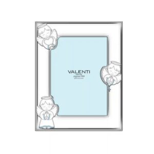 Cornice con 3 Angeli in Argento Bimbo 13x18 Valenti 73159-4LC