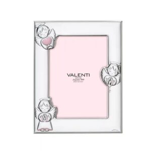 Cornice con 3 Angeli in Argento Bimba 13x18 Valenti 73159-4LRA