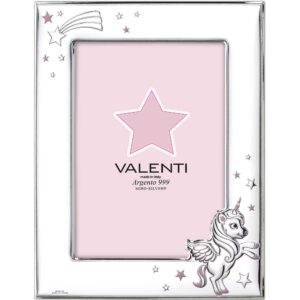 Cornice Bimba con Unicorno in Argento 13×18 Valenti 73131-4LRA