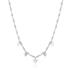 Collana Girocollo con Pendenti a Triangolo in Acciaio Donna S'agapò SUM03