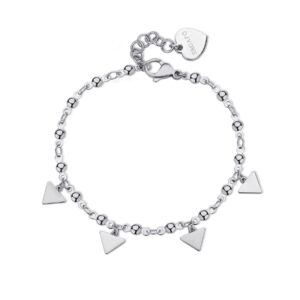 Bracciale con Pendenti a Triangolo in Acciaio Donna S'agapò SUM15