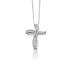 Collana con Croce con Diamanti Miluna CLD4296