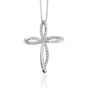 Collana con Croce con Diamanti Miluna CLD4524
