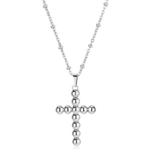 Collana con Croce in Acciaio S'Agapò SRD03