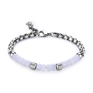 Bracciale con Madreperla in Acciaio S’Agapò SRT37