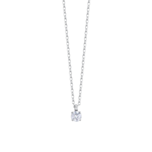 Collana Punto Luce con Cristallo Bianco Luca Barra CK2137
