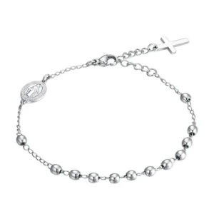 Bracciale Rosario in Acciaio Luca Barra BA1847