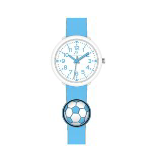Orologio con Pallone in Silicone Azzurro Bambino Luca Barra JU103
