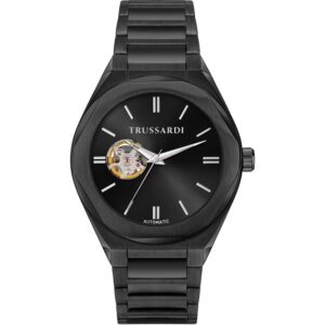Orologio Automatico in Acciaio Nero Uomo Trussardi R2423156001