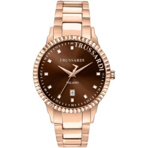 Orologio in Acciaio Rosato Uomo Trussardi R2453141008