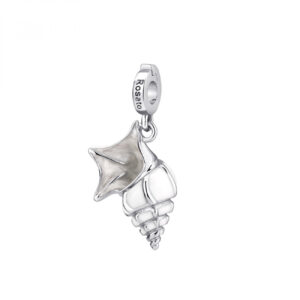 Charm in Argento a Forma di Conchiglia Donna Rosato RZ146R