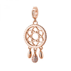 Charm in Argento Rosato a Forma di Acchiappasogni Donna Rosato RZ254