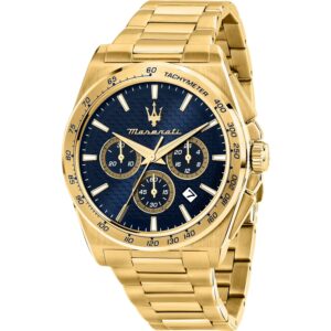 Orologio Cronografo in Acciaio Dorato Uomo Maserati R8873652002
