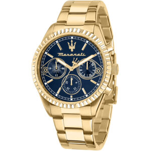 Orologio Cronografo in Acciaio Dorato Uomo Maserati R8853100026
