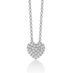 Collana in Argento con Topazi Bianchi Miluna CLD5079