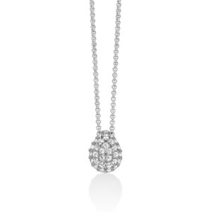 Collana in Argento con Topazi Bianchi Miluna CLD5082