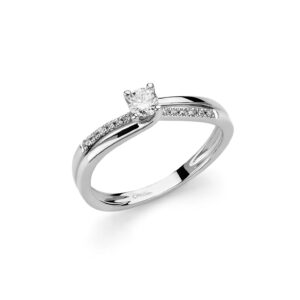 Anello Solitario con Diamanti Miluna LID3302-018G7