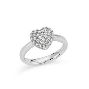 Anello in Argento con Topazi Bianchi Miluna LID4008