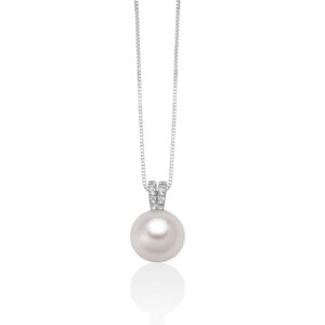 Collana con Perla da 8 - 8,5 mm e Diamanti Miluna PCL5524