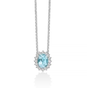 Collana con Topazio in Argento Miluna CLD5089
