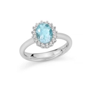 Anello con Topazio in Argento Miluna LID4019