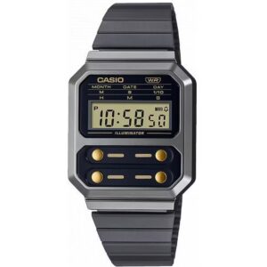 Orologio in Acciaio UniSex Casio A100WEGG-1A2DF
