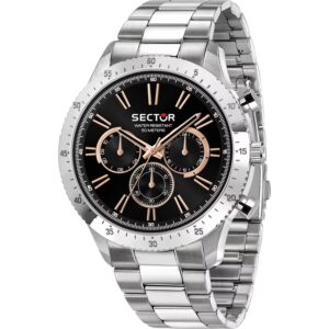 Orologio Multifunzione in Acciaio Uomo Sector R3253578028
