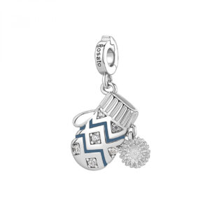 Charm in Argento a Forma di Guanto Rosato RZ260R