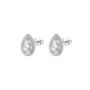 Orecchini in Argento con Cristalli Bianchi Rosato RZAN21