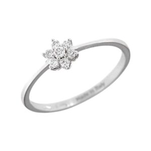 Anello a Forma di Fiore con Diamanti Donna Davite Delucchi AA 032493