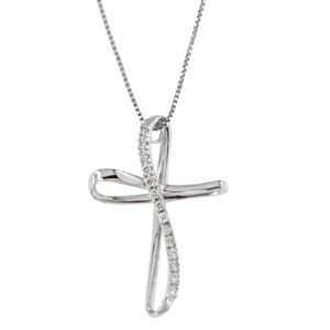 Collana con Croce con Diamanti Davite Delucchi CLN012206