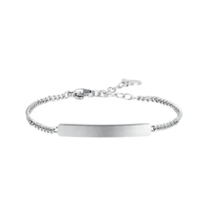 Bracciale con Targhetta in Acciaio Bambino Luca Barra JB262