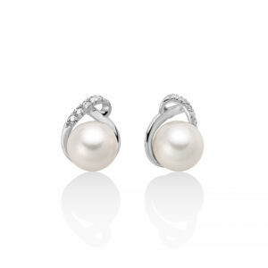 Orecchini di Perle 7 - 7,5 mm e Diamanti Miluna PER2664