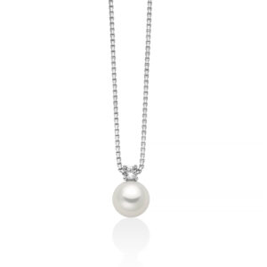 Collana in Argento con Perla 6,5 - 7 mm Miluna PCL6884