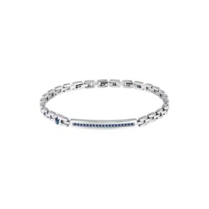Bracciale in Acciaio con Cristalli Blu Uomo Maserati JM424AVD61