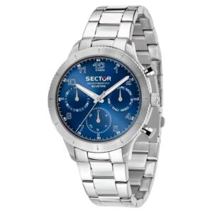 Orologio Multifunzione in Acciaio Uomo Sector R3253578012